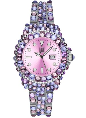 Light Time Mediterraneo - Full Strass / Pink (L603G) Women's Watch