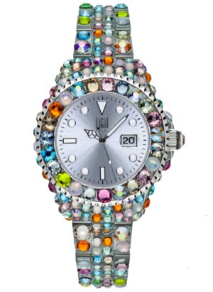 Light Time Mediterraneo - Full Strass / Silver (L603N) Women's Watch