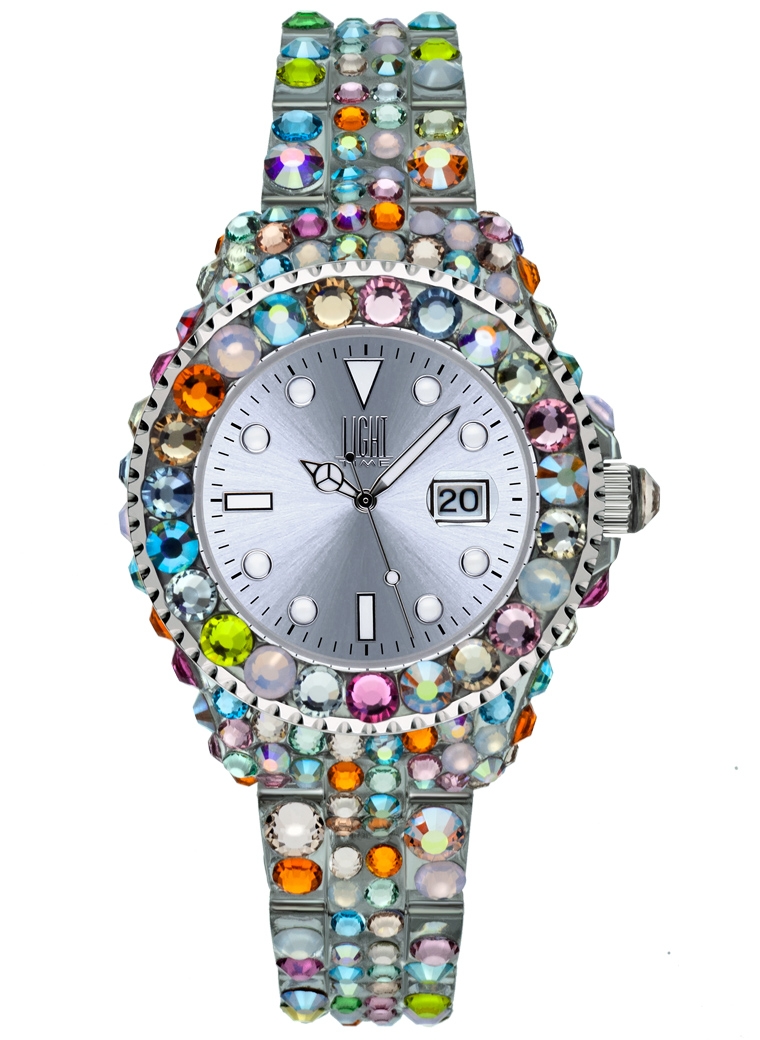 Light Time Mediterraneo - Full Strass / Silver (L603N) Women's Watch