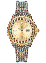 Light Time Mediterraneo - Full Strass / Gold (L603O) Women's Watch