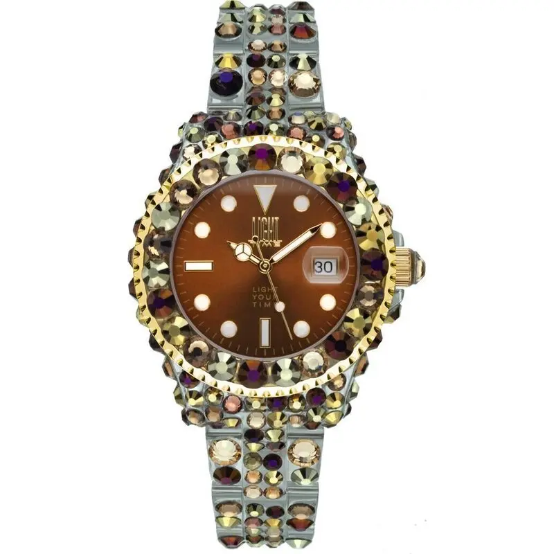 Light Time Mediterraneo - Full Strass / Brown (L603Z) Women WATCHES