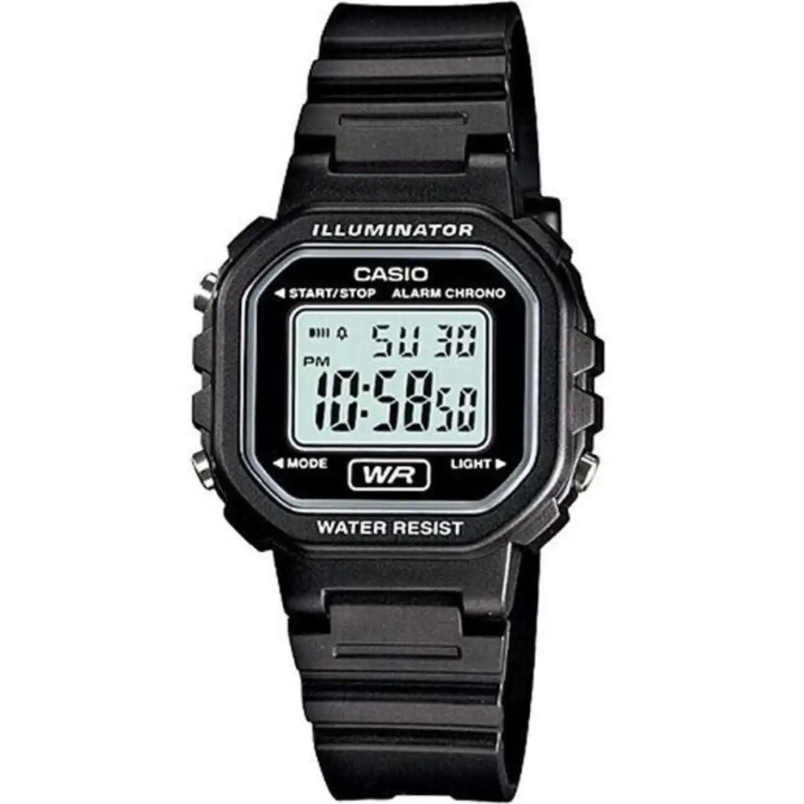 Casio Youth Illuminator - Black (LA-20WH-1ADF) Women WATCHES Casio Youth Illuminator - Black (LA-20WH-1ADF) Women WATCHES