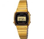 Casio Vintage Iconic Mini Steel - Gold Black (LA-670WGA-1) Women's Watch
