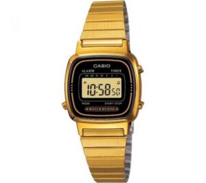 Casio Vintage Iconic Mini Steel - Gold Black (LA-670WGA-1) Women's Watch