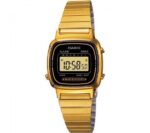 Casio Vintage Iconic Mini Steel - Gold Black (LA-670WGA-1DF) Women's Watch