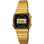 Casio Vintage Iconic Mini Steel - Gold Black (LA-670WGA-1DF) Women WATCHES