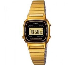 Casio Vintage Iconic Mini Steel - Gold Black (LA-670WGA-1DF) Women's Watch