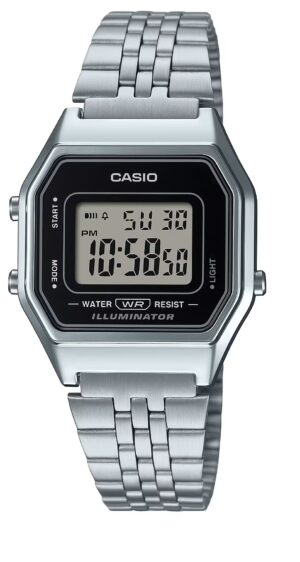 Casio Vintage Iconic Lady Steel - Black (LA-680WEA-1EF) Unisex Watch
