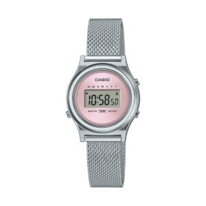 Casio Vintage Mini Collection Slim - Antique Pink Mesh (LA700WEM-4AEF) Women's Watch
