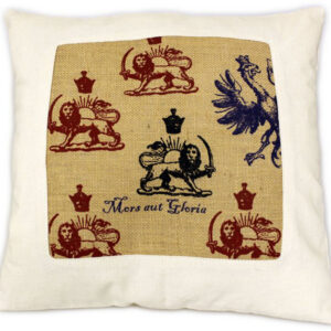 Cuscini Letterari - Copricuscino In Juta Lavata / Cotton Pillow Case E Juta Lavata Mors Aut Gloria - Size 40x40cm (LATINORUM-JC-12) Unisex FASHION ACCESSORIES