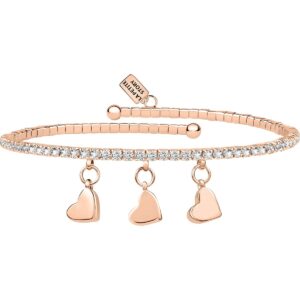 La Petite Story Rose Gold Brass Bracelet With Clear Crystal LPS05AQC15 For Women