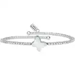 La Petite Story Brass And Zircon Bracelet With White Butterfly LPS05ASE05 For Women