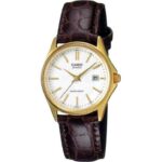 Casio Collection Lady Date Leather - White