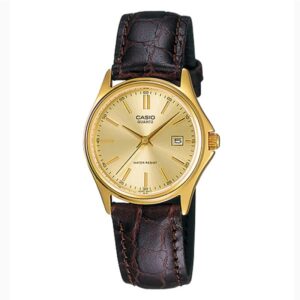 Casio Collection Lady Leather - Gold (LTP-1183Q-9AVDF) Women's Watch