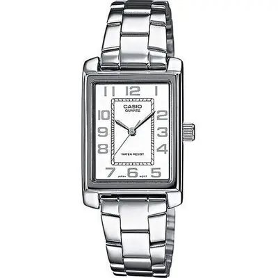 Casio Collection Tank - White (LTP-1234PD-7BEG) Women WATCHES