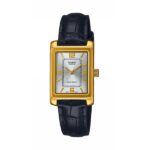 Casio Collection Tank. Leather - Argentee (LTP-1234PGL-7A2EF) Women's Watch