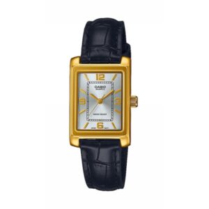 Casio Collection Tank. Leather - Argentee (LTP-1234PGL-7A2EF) Women's Watch