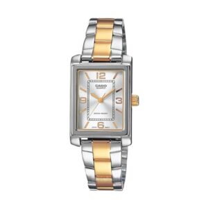 Casio Collection Tank Steel&gold - Argentee (LTP-1234PSG-7AEG) Women's Watch