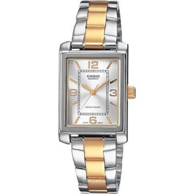 Casio Collection Tank Steel&gold - Argentee (LTP-1234PSG-7AEG) Women WATCHES