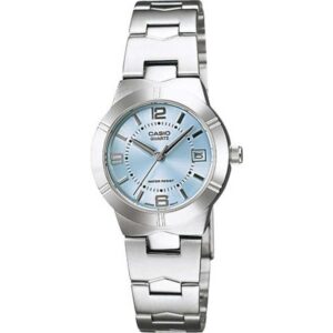 Casio Collection Lady Date - Light Blue (LTP-1241D-2ADF) Women's Watch
