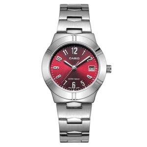 Casio Collection Lady Date - Red (LTP-1241D-4A2DF) Women's Watch