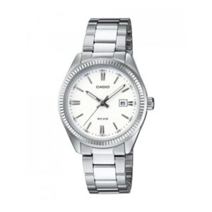 Casio Collection Lady Date - White (LTP-1302PD-7A1VEG) Women's Watch