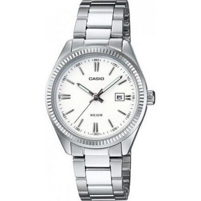 Casio Collection Lady Date - White (LTP-1302PD-7A1VEG) Women WATCHES