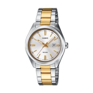 Casio Collection Lady Date - Two Tones (LTP-1302PSG-7AVEG) Women's Watch