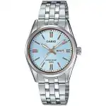 Casio Collection Lady Day & Date - Light Blue. Bronze Indexes (LTP-1335D-2AVDF) Women WATCHES