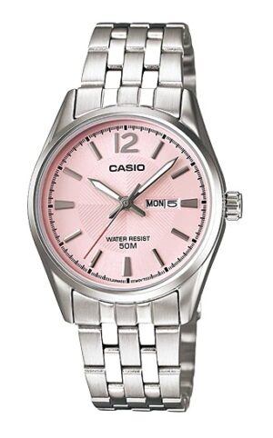 Casio Collection Lady Day & Date - Pink (LTP-1335D-5AVDF) Women's Watch