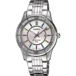 Casio Collection Lady Date Glitter Bezel - White (LTP-1358D-7AVDF) Women WATCHES
