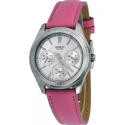 Casio Collection Lady Multifunction Leather - Silver (LTP-2088L-4AVDF) Women WATCHES