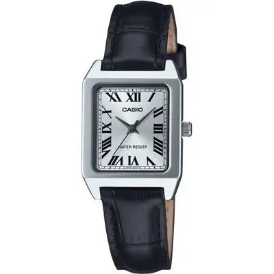 Casio Collection Tank Leather - White (LTP-B150L-7B1EF) Women WATCHES