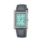 Casio Collection Lady Tank. Leather - Turquoise ***special Price*** (LTP-B165L-2BVEF) Women's Watch