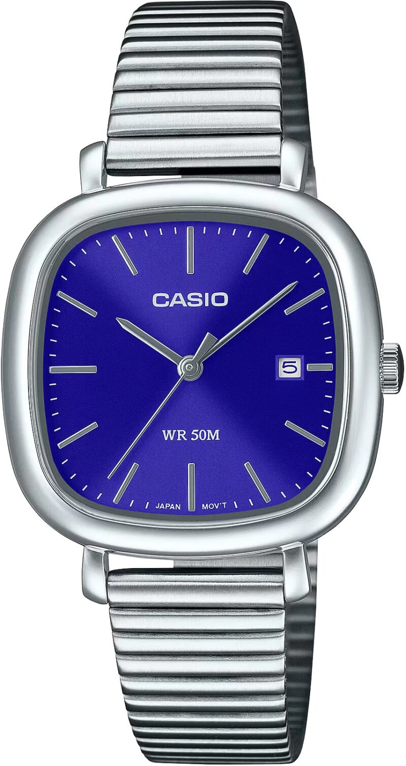 Casio Collection Date Square - Blue (LTP-B166D-2AVEF) Women's Watch