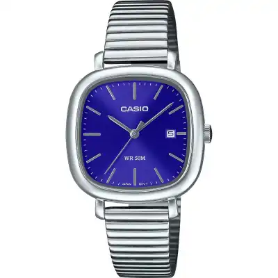 Casio Collection Date Square - Blue (LTP-B166D-2AVEF) Women WATCHES