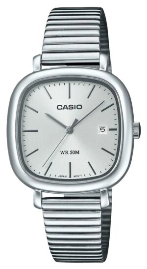 Casio Collection Date Square - Silver (LTP-B166D-7AVEF) Women's Watch