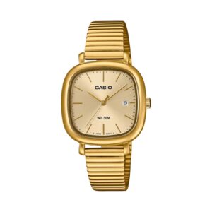 Casio Collection Date Square - Gold (LTP-B166G-9AVEF) Women's Watch