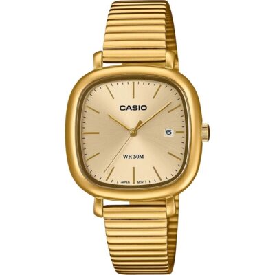 Casio Collection Date Square - Gold (LTP-B166G-9AVEF) Women WATCHES