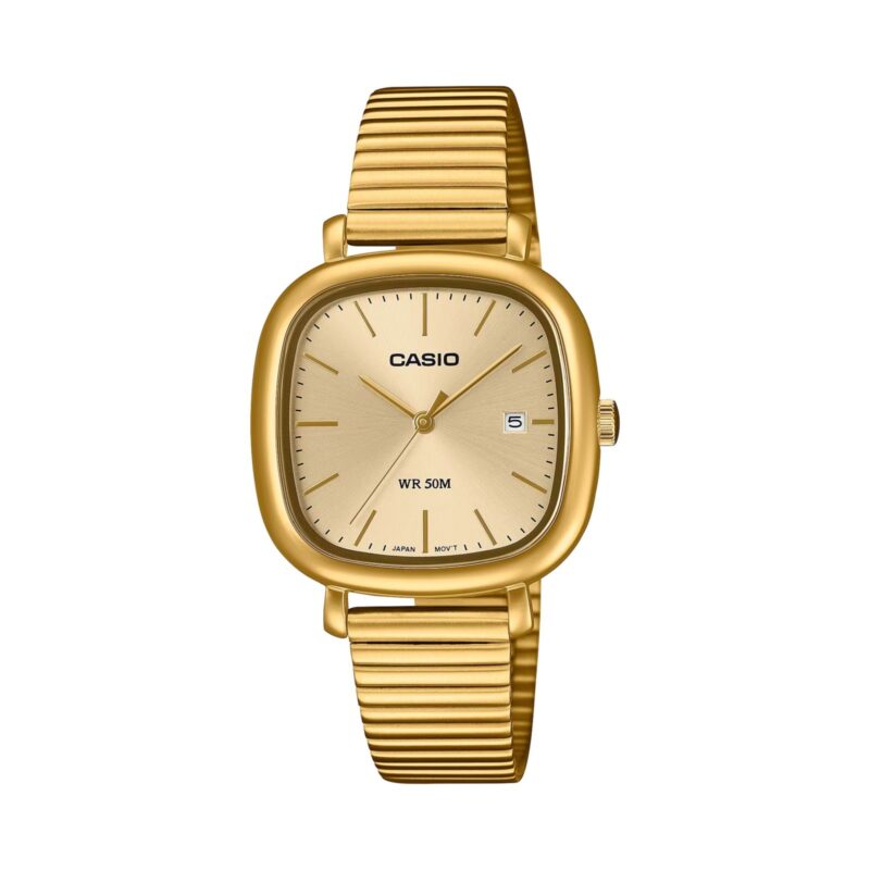 Casio Collection Date Square - Gold (LTP-B166G-9AVEF) Women's Watch