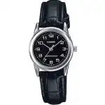 Casio Collection Lady 3h. Leather - Black (LTP-V001L-1BUDF) Women WATCHES