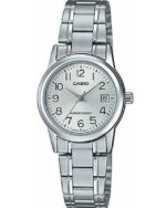 Casio Collection Lady Date - Silver (LTP-V002D-7BUDF) Women's Watch