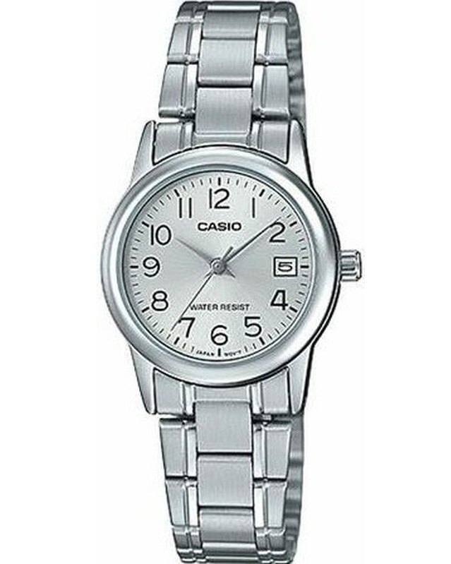 Casio Collection Lady Date - Silver (LTP-V002D-7BUDF) Women's Watch