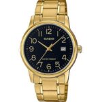 Casio Collection Lady Date. Gold - Black (LTP-V002G-1BUDF) Women's Watch