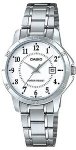 Casio Collection Lady Date - White (LTP-V004D-7BUDF) Women's Watch