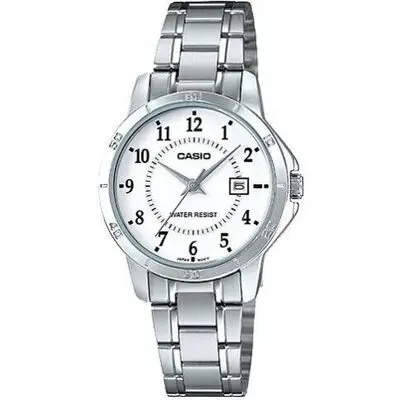 Casio Collection Lady Date - White (LTP-V004D-7BUDF) Women WATCHES
