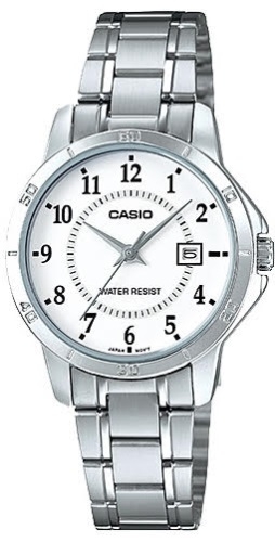 Casio Collection Lady Date - White (LTP-V004D-7BUDF) Women's Watch