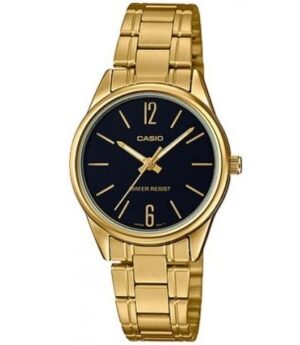 Casio Collection Only Time Lady Gold - Black (LTP-V005G-1BUDF) Women's Watch
