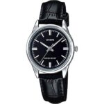 Casio Collection Only Time Lady Leather - Black (LTP-V005L-1AUDF) Women WATCHES