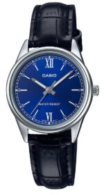 Casio Collection Only Time Lady Leather - Blue (LTP-V005L-2BUDF) Women's Watch